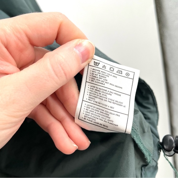 NIKE Vintage Windbreaker Women S Green Pullover Jacket Hooded Half Zip Pockets - Picture 10 of 11